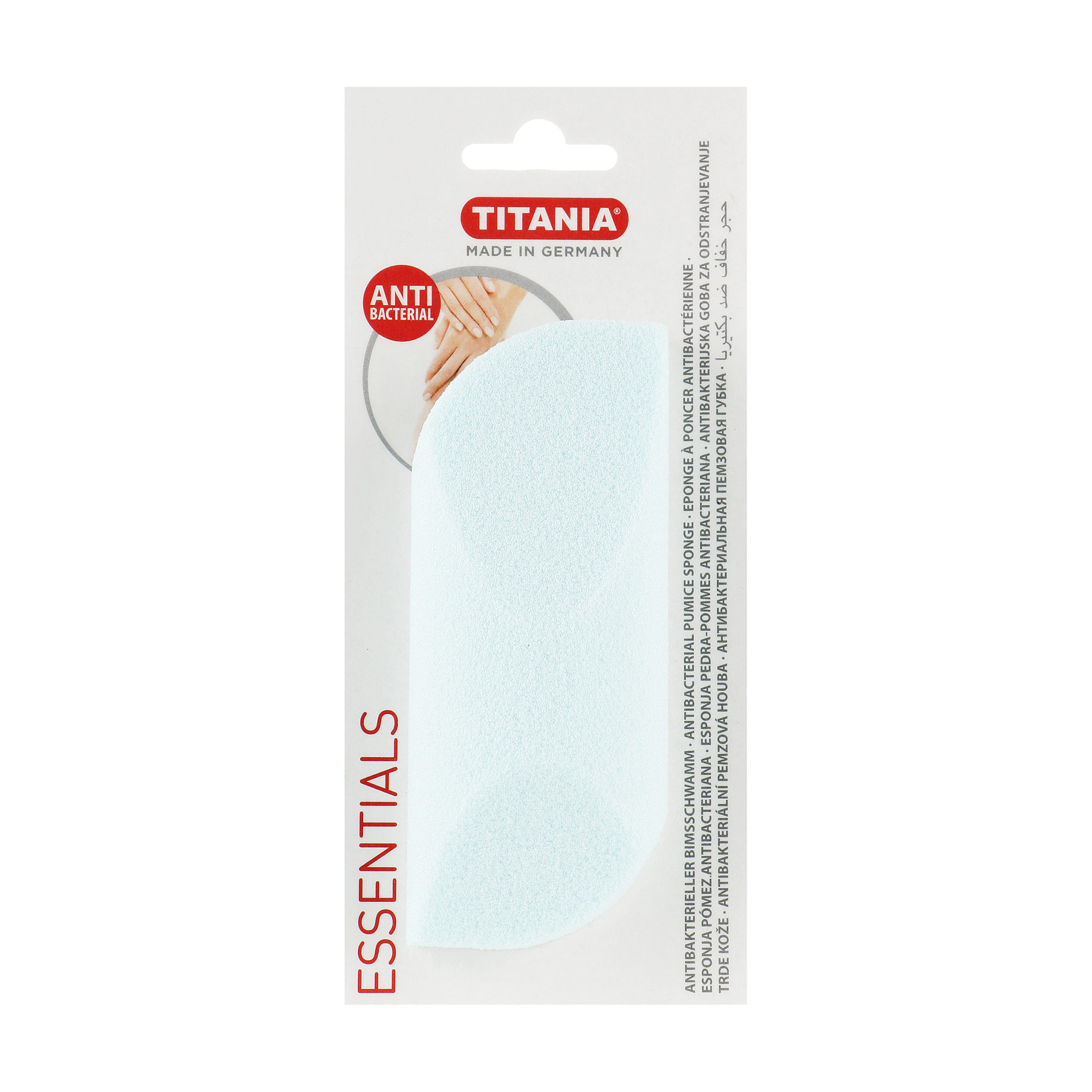 Пемза педікюрна TITANIA ANTIBACTERIAL,3000/6АВК